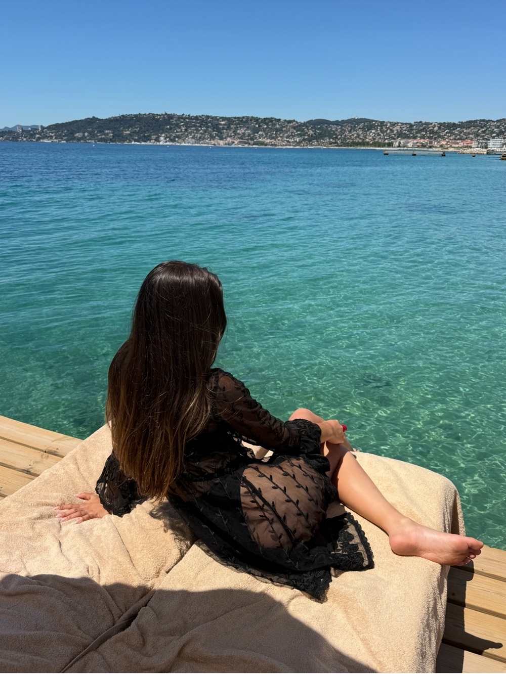 Black lace cover up